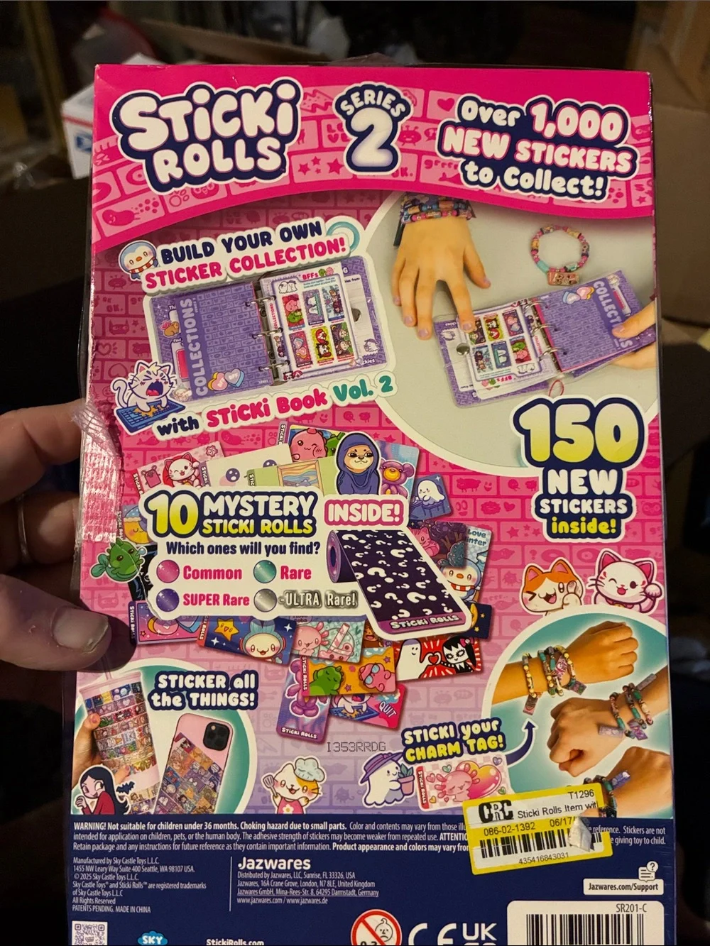 Wearable Sticker Bracelets Set - Purple